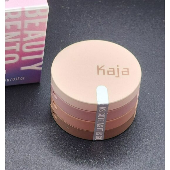 Kaja Beauty Bento Bouncy Matte & Shimmer Eyeshadow Trio Chocolate Dahlia - Picture 2 of 5